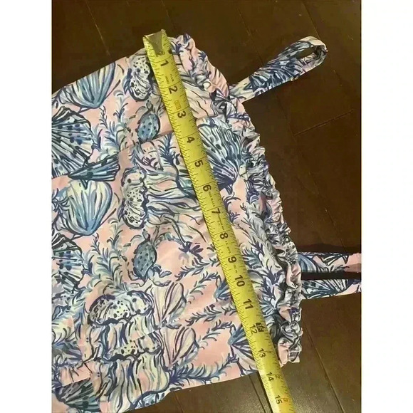 Lilly Pulitzer Mini Dress Romper Floral Magnolia Lilac One Piece Zenon 00 XS XXS - Picture 15 of 16